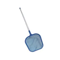 RETINO PIATTO DA SUPERFICIE IN PLASTICA CON MANICO PER PISCINA