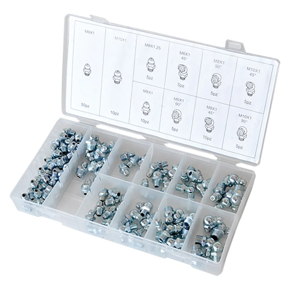 ASSORTIMENTO INGRASSATORI 110 pezzi assortiti ASSORTIMENTO INGRASSATORI 110 pezzi assortiti