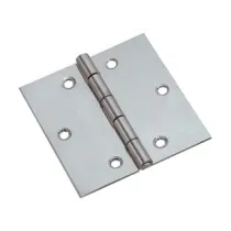 CERNIERE QUADRE ACCIAIO INOX PERNO FISSO