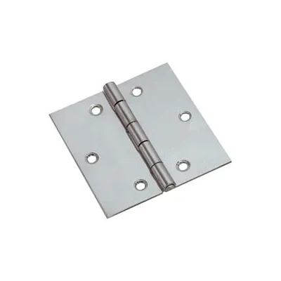 CERNIERE QUADRE ACCIAIO INOX PERNO FISSO