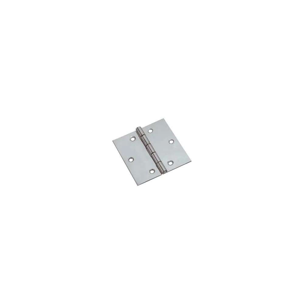 CERNIERE QUADRE ACCIAIO INOX PERNO FISSO