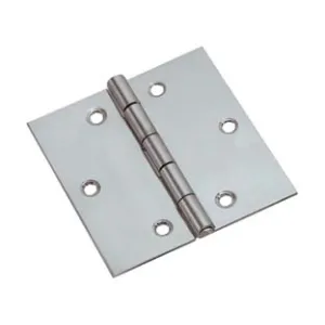 CERNIERE QUADRE ACCIAIO INOX PERNO FISSO