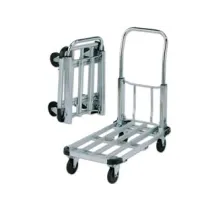 CARRELLO PORTATUTTO A 4 RUOTE PIEGHEVOLE ALLUM./ACCIAIO PORTATA KG.150