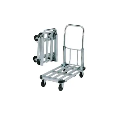 CARRELLO PORTATUTTO A 4 RUOTE PIEGHEVOLE ALLUM./ACCIAIO PORTATA KG.150