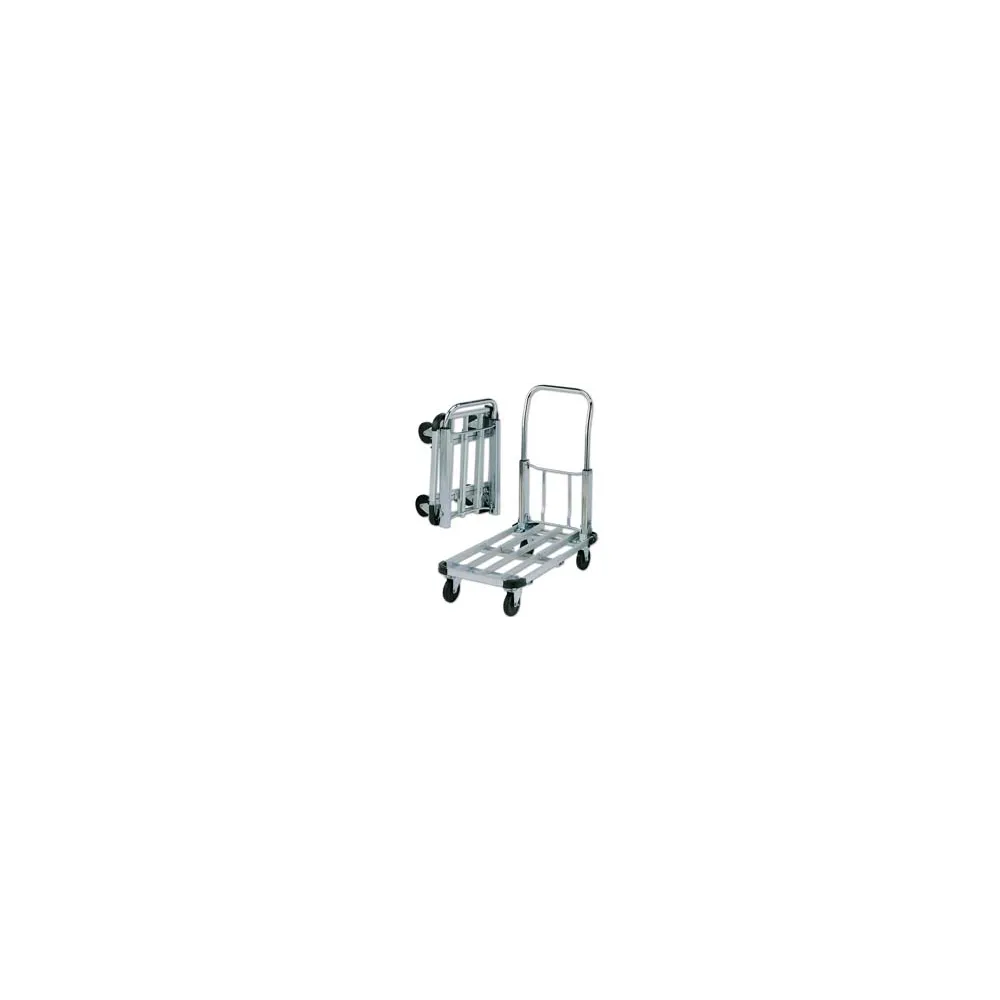 CARRELLO PORTATUTTO A 4 RUOTE PIEGHEVOLE ALLUM./ACCIAIO PORTATA KG.150