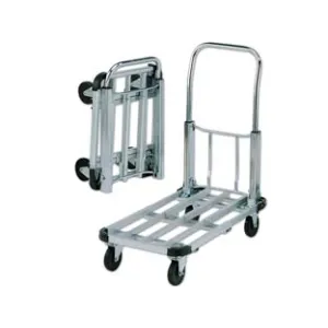 CARRELLO PORTATUTTO A 4 RUOTE PIEGHEVOLE ALLUM./ACCIAIO PORTATA KG.150