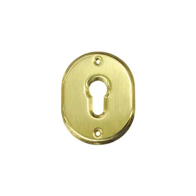 BOCCHETTA OVALE IN OTTONE LUCIDO PER CILINDRI SAGOMATI 316L
