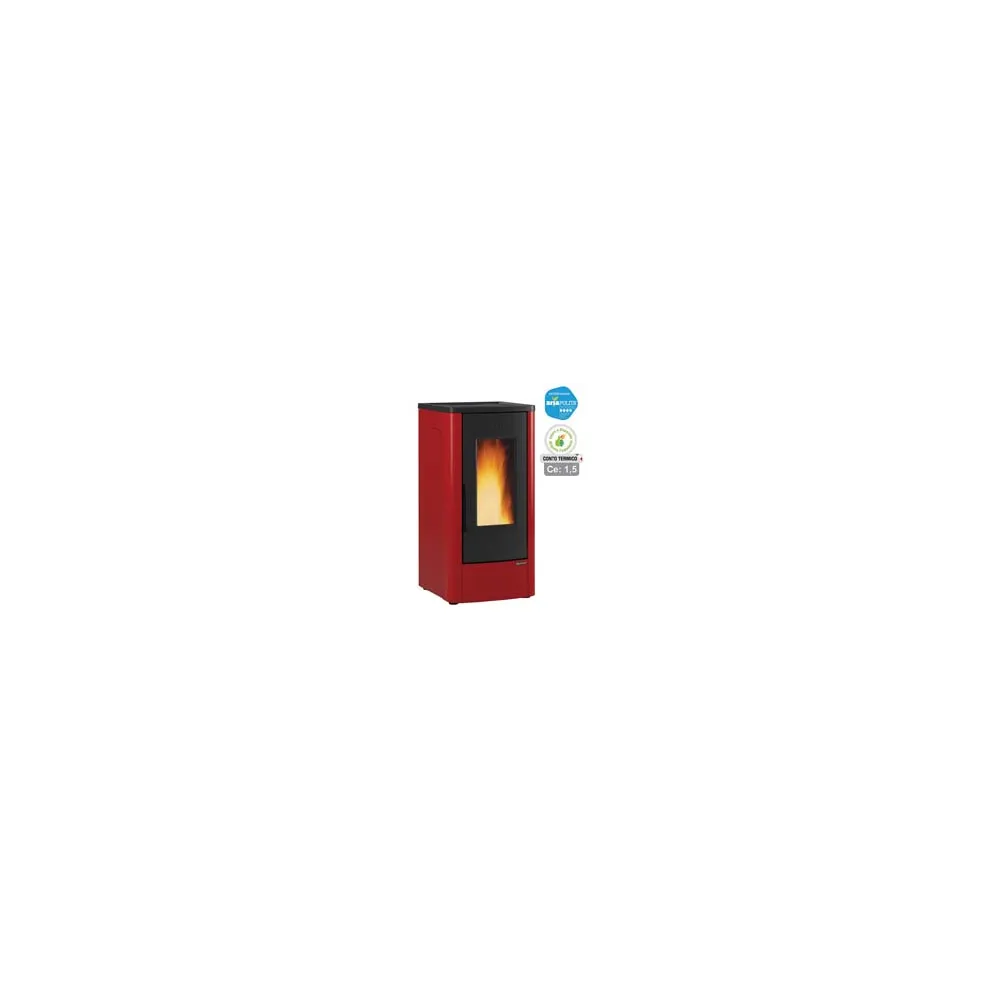 STUFA A PELLET DAHIANA PLUS CANALIZZATA 10KW BORDEAUX (CONTO TERMICO)