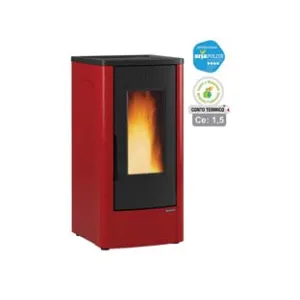 STUFA A PELLET DAHIANA PLUS CANALIZZATA 10KW BORDEAUX (CONTO TERMICO)