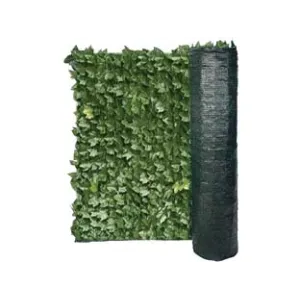 SIEPE ORNAMENTALE ARTIFICIALE FOGLIE DI EDERA CON RETE OMBREGGIANTE