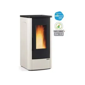 STUFA A PELLET DAHIANA PLUS CANALIZZATA 10 KW AVORIO (CONTO TERMICO)
