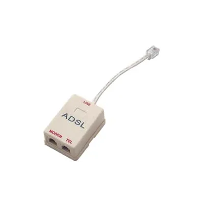 COMMUTATORE TELEFONICO 2 USCITE PLUG 6/2C PER LINEA ADSL
