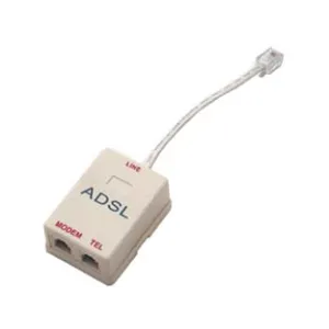 COMMUTATORE TELEFONICO 2 USCITE PLUG 6/2C PER LINEA ADSL