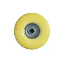 RUOTA PER CARRELLO PU PIENA MM.260 CERCHIO IN ACCIAIO VERNICIATO
