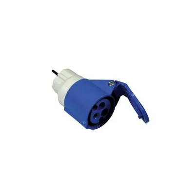 ADATTATORE INDUSTRIALE CON SPINA SCHUKO 16A E PRESA CEE 309