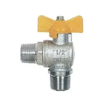 RUBINETTO A SFERA GAS METANO A SQUADRA  M/M CON MANIGLIA A T ART.060