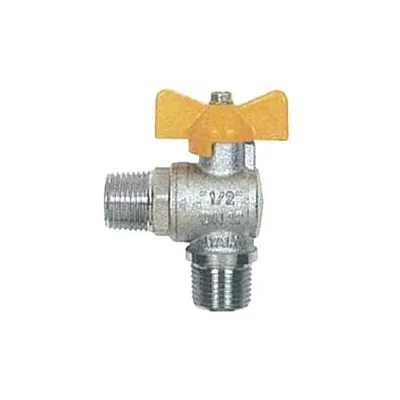 RUBINETTO A SFERA GAS METANO A SQUADRA  M/M CON MANIGLIA A T ART.060