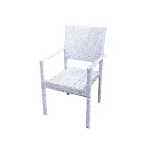 SEDIA DA GIARDINO IN PE-RATTAN CON BRACCIOLI