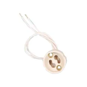 PORTALAMPADA IN STEATITE PER LAMPADE ALOGENE 230V