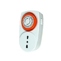 TIMER A PRESA GIORNALIERO CON INTERRUTTORE INTERVALLO 30 MINUTI