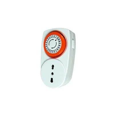 TIMER A PRESA GIORNALIERO CON INTERRUTTORE INTERVALLO 30 MINUTI