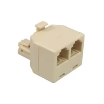 ADATTATORE DA SPINA MODULARE 6/4 A 2 PRESE MODULARI 6/4