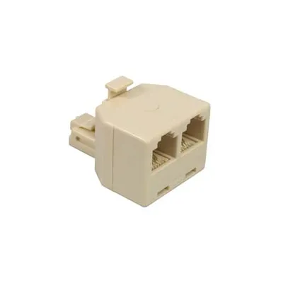 ADATTATORE DA SPINA MODULARE 6/4 A 2 PRESE MODULARI 6/4