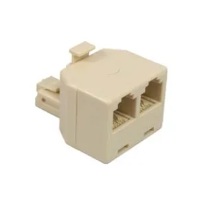 ADATTATORE DA SPINA MODULARE 6/4 A 2 PRESE MODULARI 6/4
