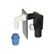 SIFONE MOPLEN A INCASSO PER LAVATRICE DN 40 PIASTRA INOX