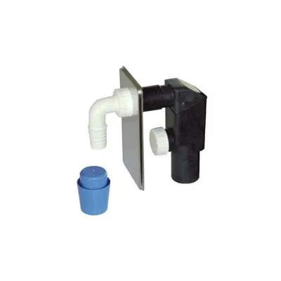 SIFONE MOPLEN A INCASSO PER LAVATRICE DN 40 PIASTRA INOX
