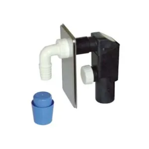 SIFONE MOPLEN A INCASSO PER LAVATRICE DN 40 PIASTRA INOX