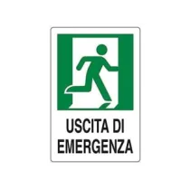 CARTELLO "USCITA DI EMERGENZA A DESTRA"