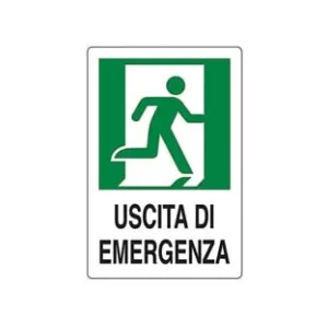 CARTELLO "USCITA DI EMERGENZA A DESTRA"
