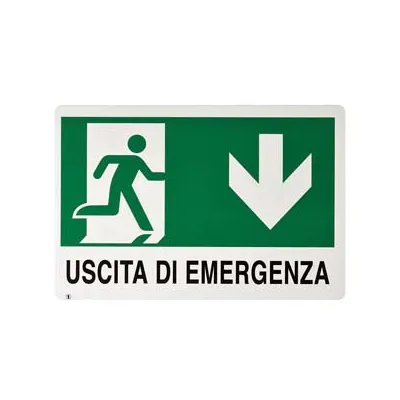 CARTELLO "USCITA DI EMERGENZA"