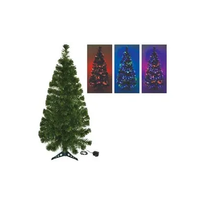 ALBERO DI NATALE A FIBRE OTTICHE MULTICOLOR