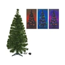 ALBERO DI NATALE A FIBRE OTTICHE MULTICOLOR