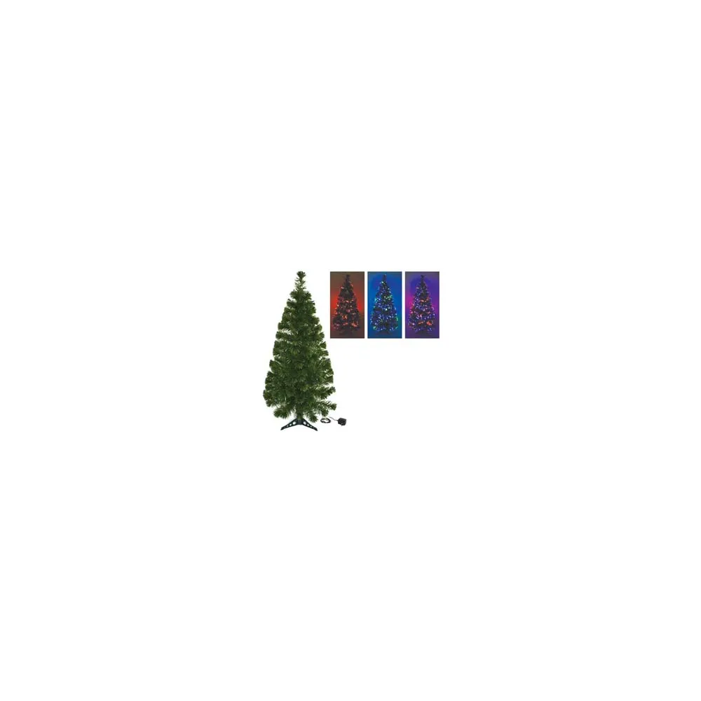 ALBERO DI NATALE A FIBRE OTTICHE MULTICOLOR