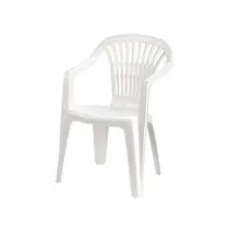SEDIA POLTRONA DA GIARDINO "LYRA" BIANCA