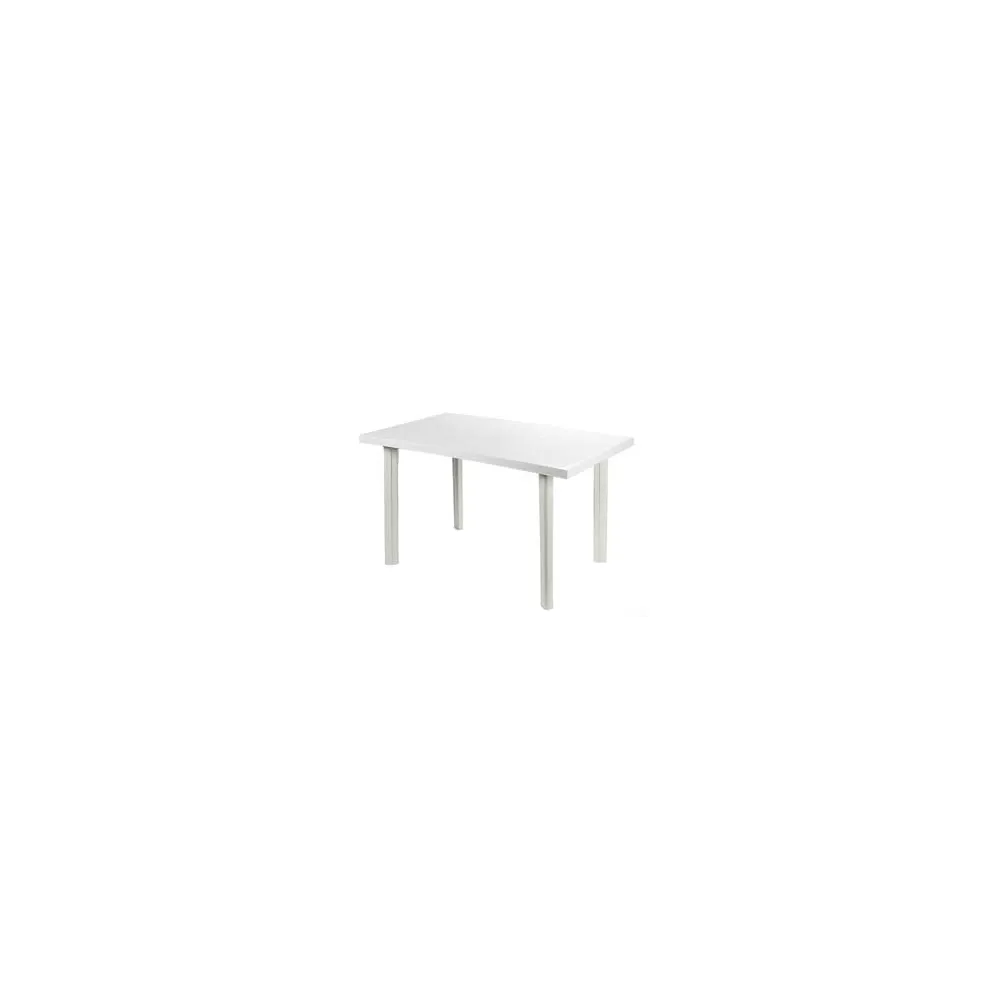 TAVOLO DA GIARDINO "VELO" BIANCO CM.125X76X72H.