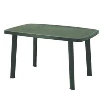 TAVOLO DA GIARDINO "FARO" VERDE CM.135X82X72H.