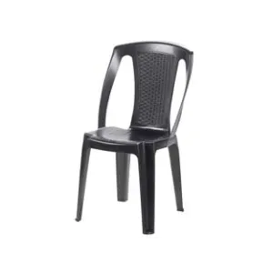 SEDIA IN PE RATTAN "PROCIDA" ANTRACITE