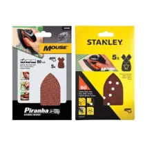 SET 5 FOGLI ABRASIVI CON VELCRO PER MOUSE