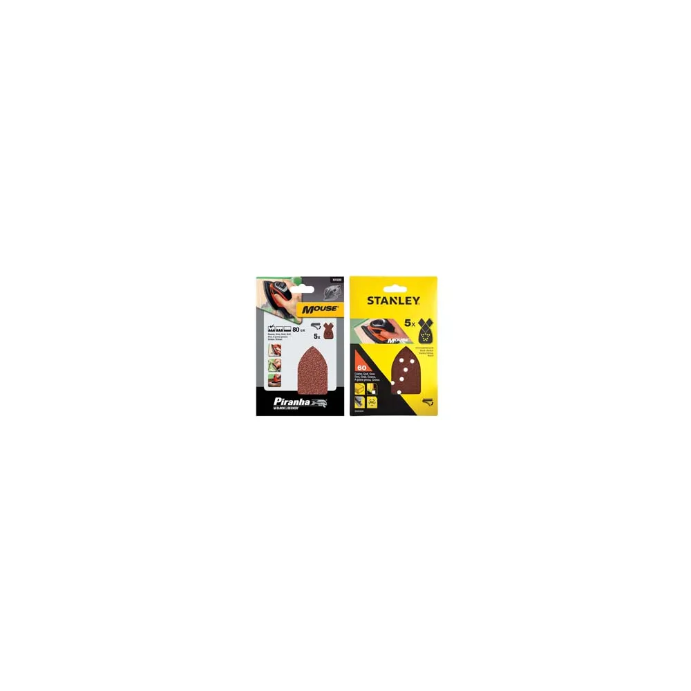 SET 5 FOGLI ABRASIVI CON VELCRO PER MOUSE