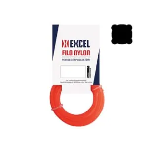 FILO PER DECESPUGLIATORE IN NYLON QUADRO ARANCIO