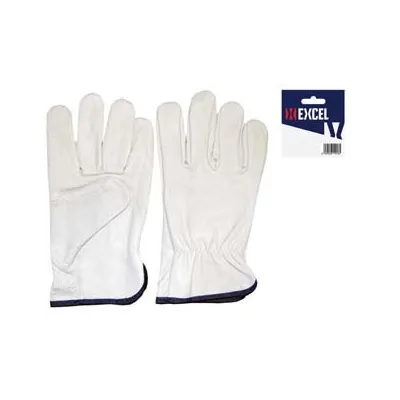 GUANTI DA LAVORO IN PELLE BOVINA BIANCO