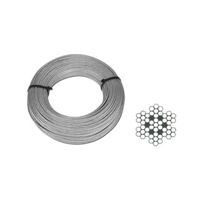 FUNE METALLICA IN ACCIAIO INOX AISI 316 49 FILI