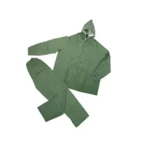 IMPERMEABILE GIACCA/PANTALONE IN PVC BISPALMATO PLP VERDE
