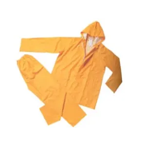 IMPERMEABILE GIACCA/PANTALONE IN PVC BISPALMATO PLP GIALLO