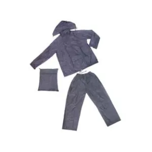 IMPERMEABILE GIACCA/PANTALONE IN NYLON BLU