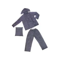 IMPERMEABILE GIACCA/PANTALONE IN NYLON BLU